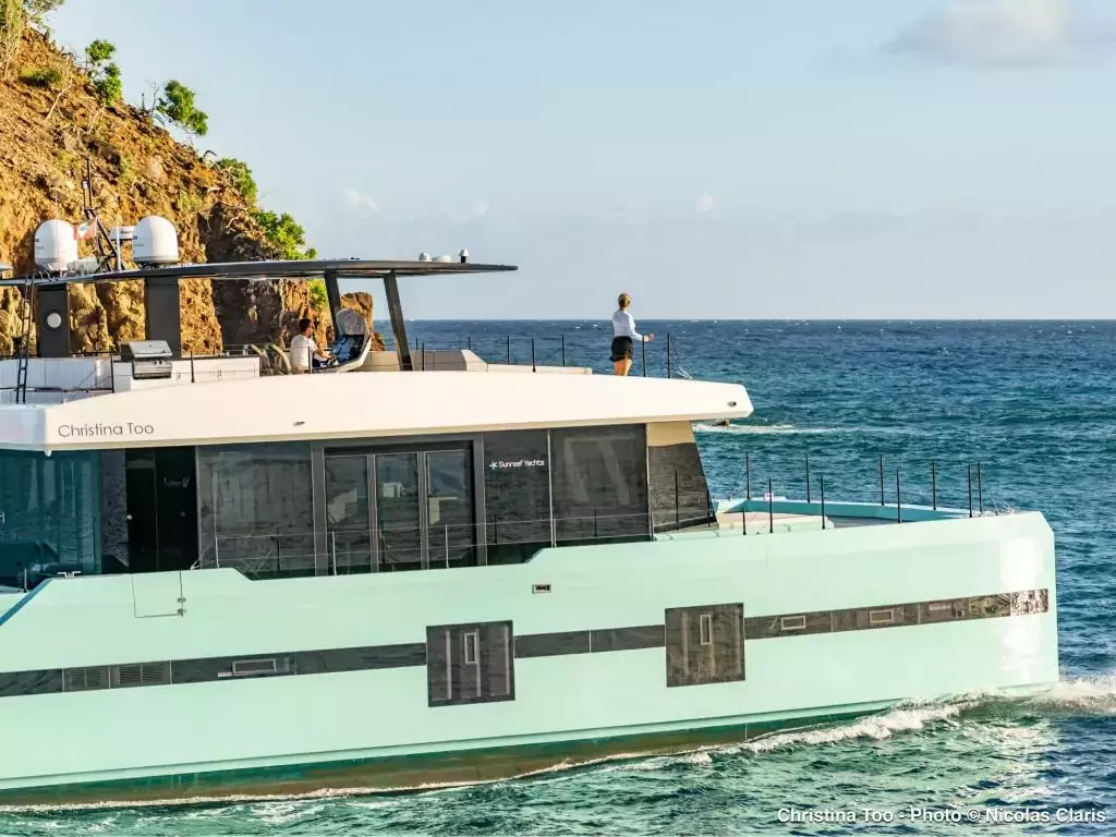 Christina Too by Sunreef Yachts - Top rates for a Rental of a private Power Catamaran in St Martin