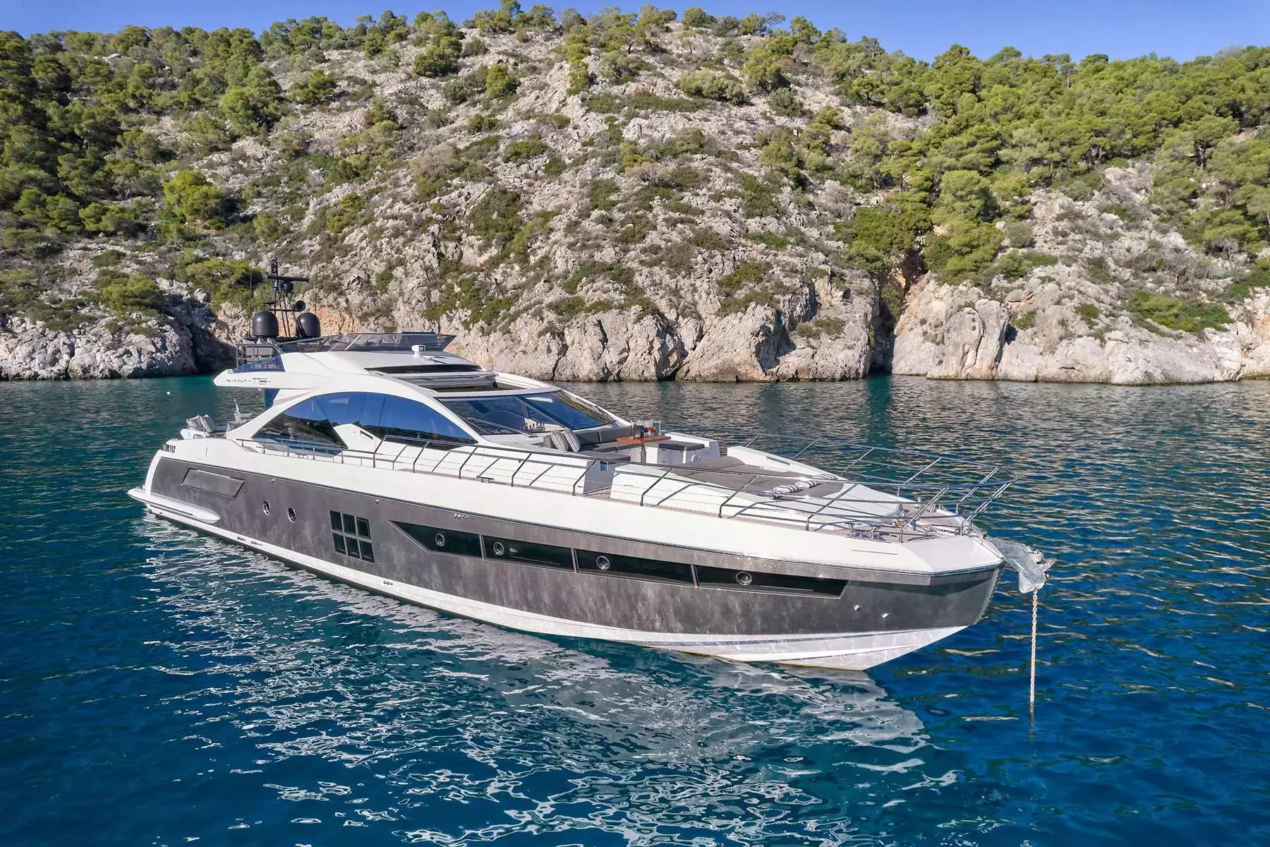 Makani by Azimut - Special Offer for a private Motor Yacht Charter in Lefkada with a crew