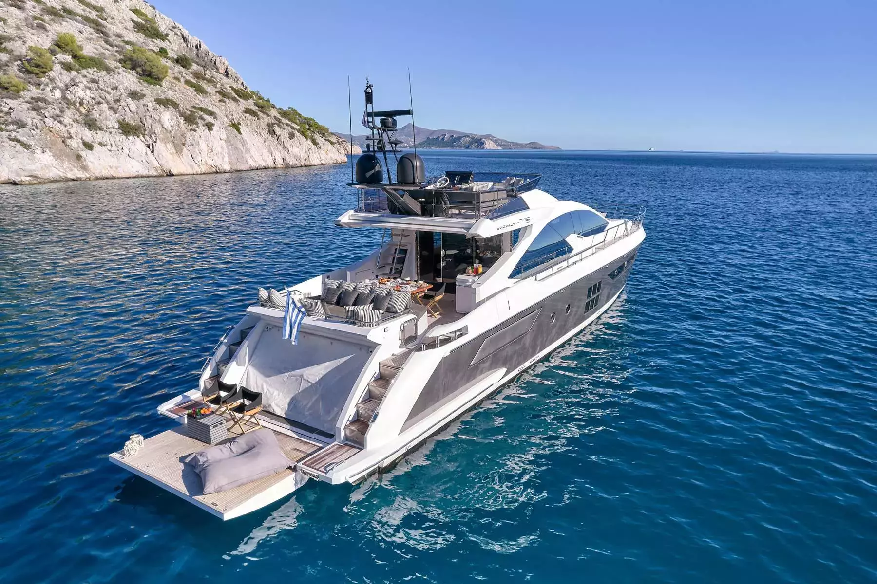 Makani by Azimut - Special Offer for a private Motor Yacht Charter in Rhodes with a crew