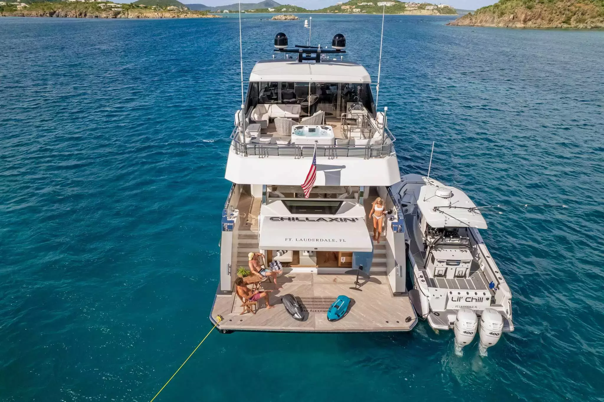 Chillaxin by Ocean Alexander - Top rates for a Charter of a private Motor Yacht in US Virgin Islands