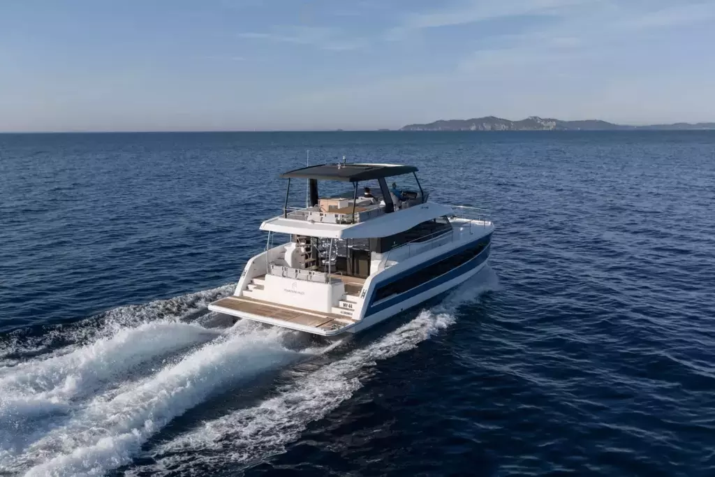 November by Fountaine Pajot - Special Offer for a private Power Catamaran Charter in Cannes with a crew