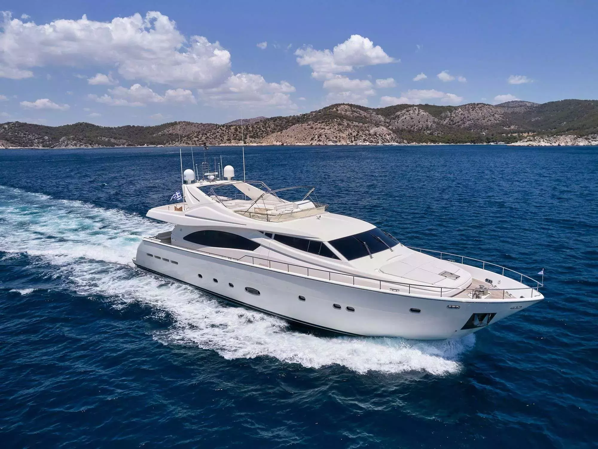 Estia Yi by Ferretti - Special Offer for a private Motor Yacht Charter in Rhodes with a crew