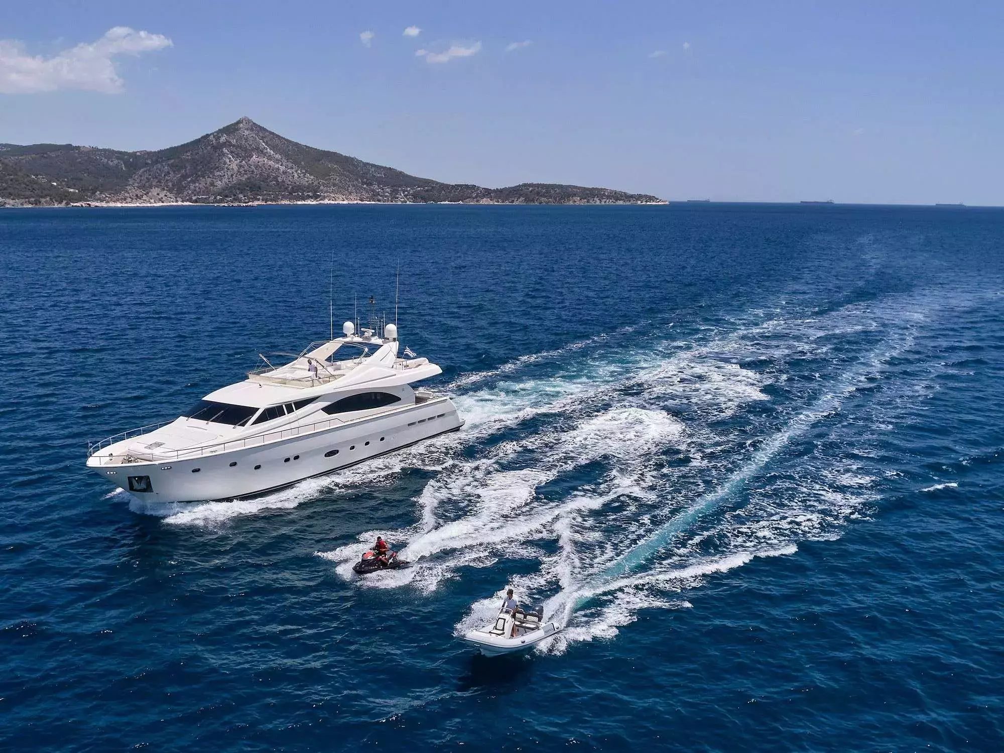 Estia Yi by Ferretti - Special Offer for a private Motor Yacht Charter in Athens with a crew