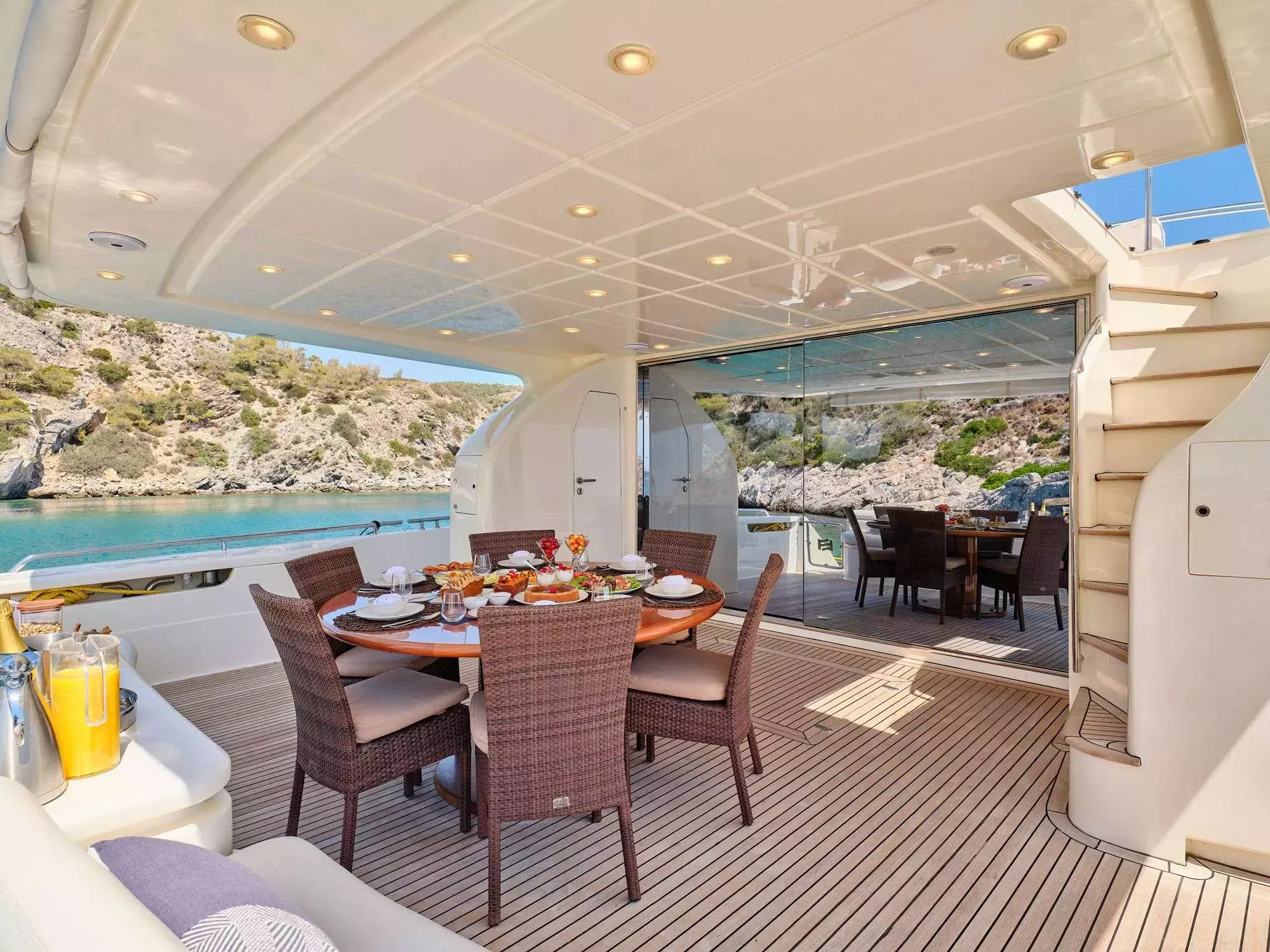 Estia Yi by Ferretti - Special Offer for a private Motor Yacht Charter in Rhodes with a crew