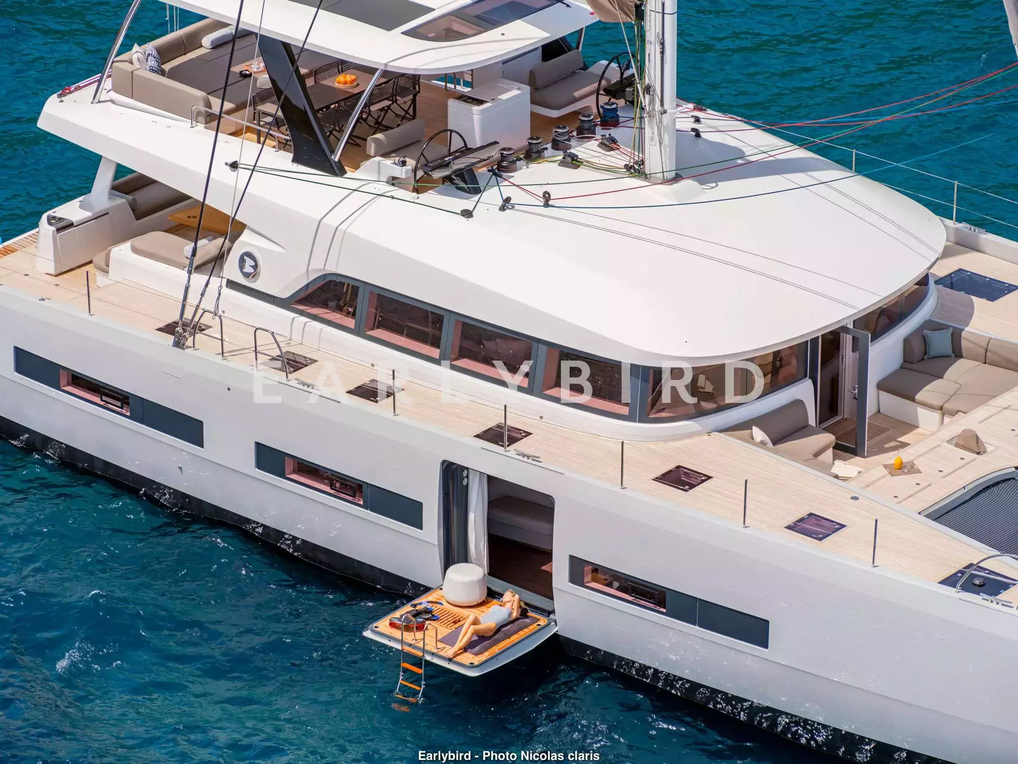 Earlybird by Lagoon - Special Offer for a private Luxury Catamaran Charter in Simpson Bay with a crew