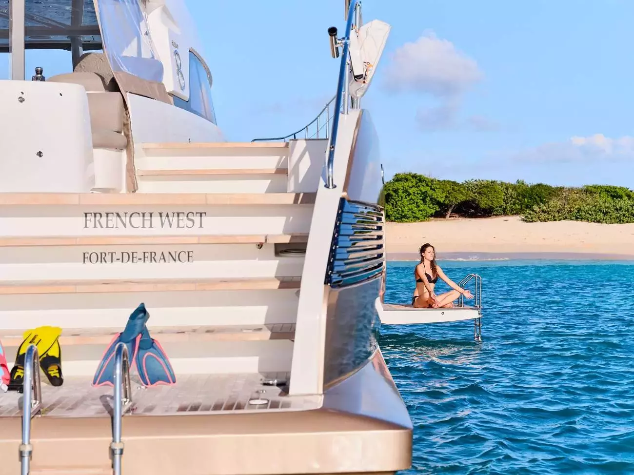 Frenchwest by Lagoon - Special Offer for a private Power Catamaran Rental in Simpson Bay with a crew