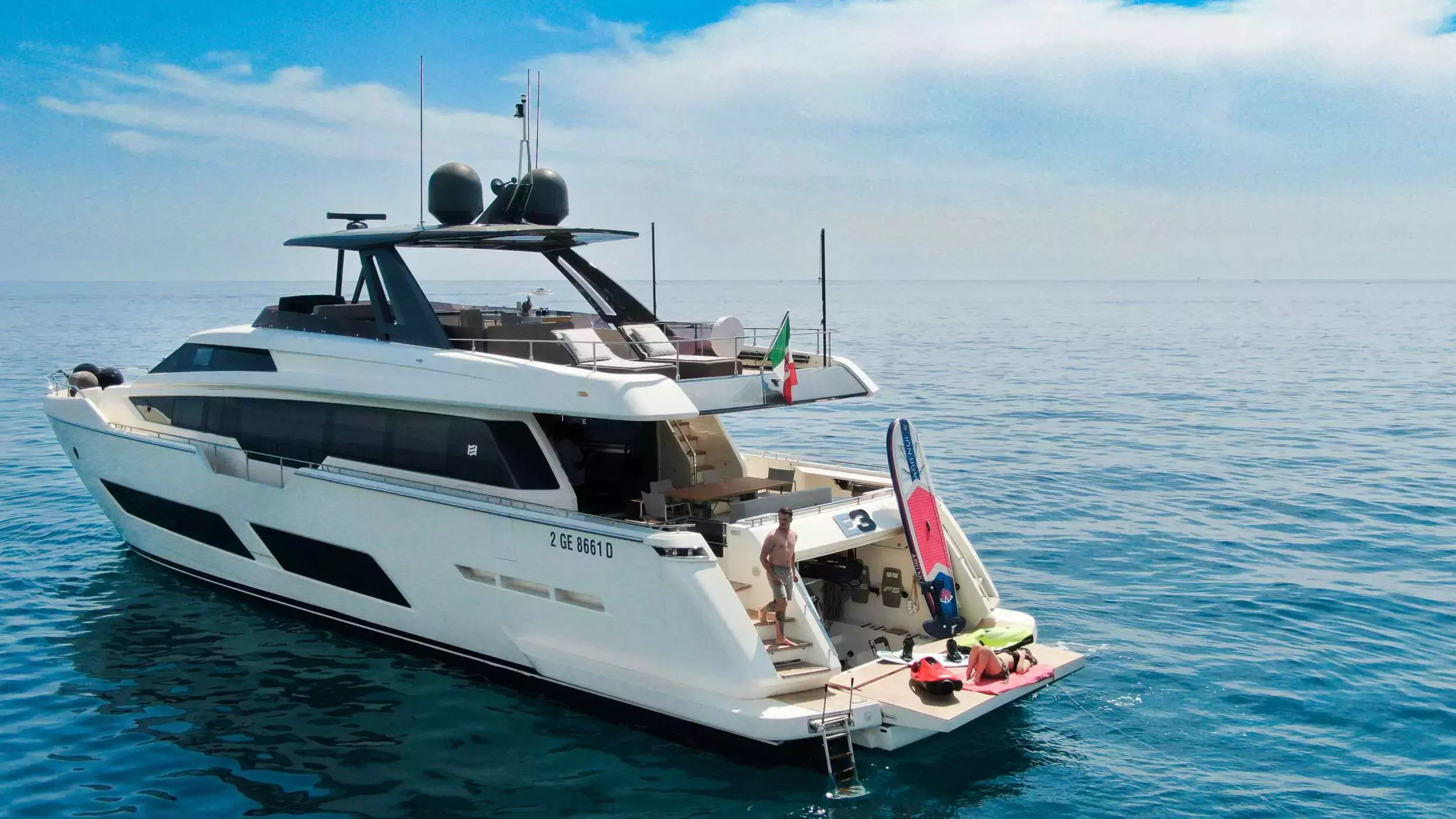 E3 by Ferretti - Special Offer for a private Motor Yacht Charter in Gaeta with a crew