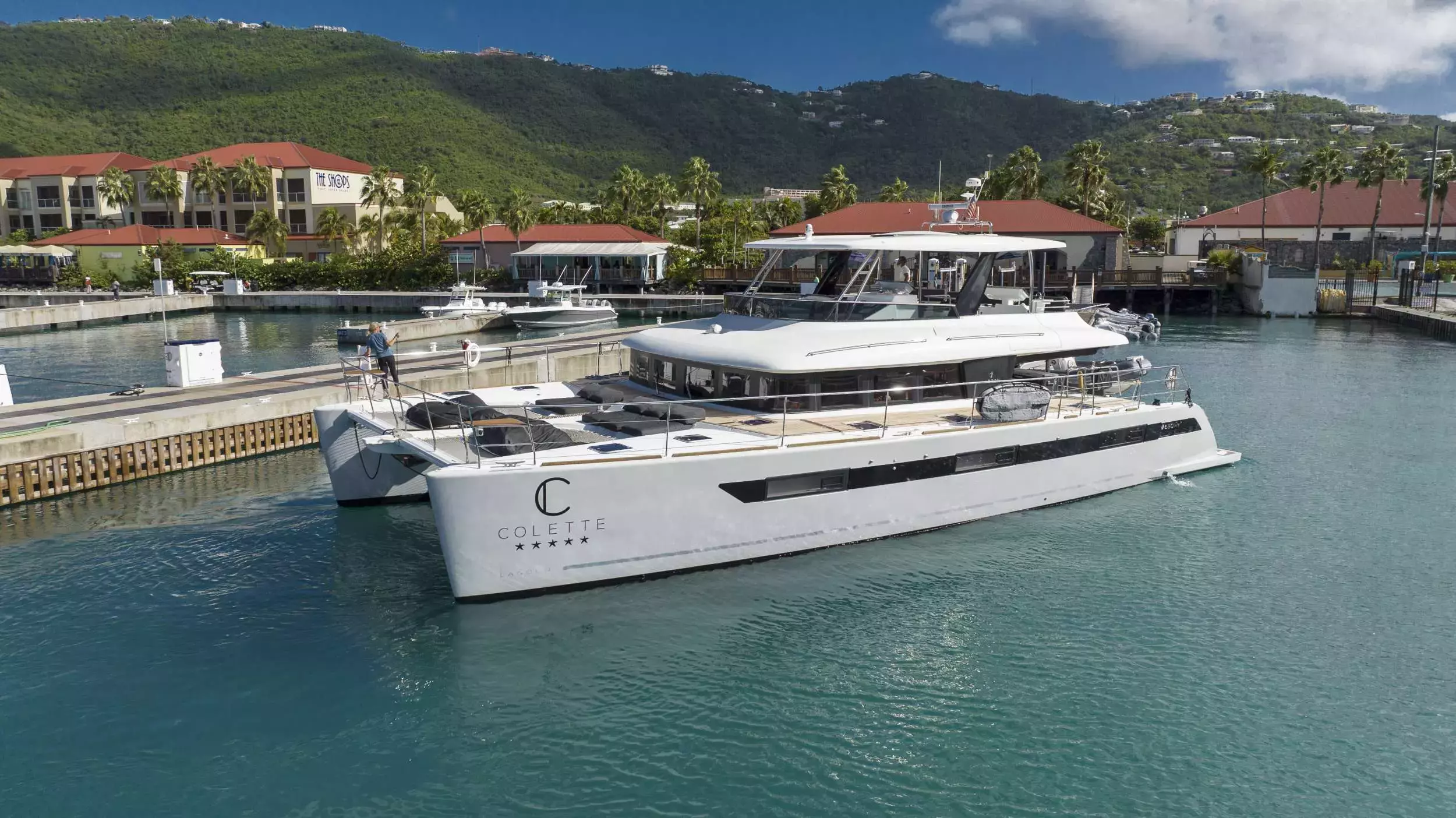 Colette by Lagoon - Special Offer for a private Power Catamaran Charter in St Thomas with a crew