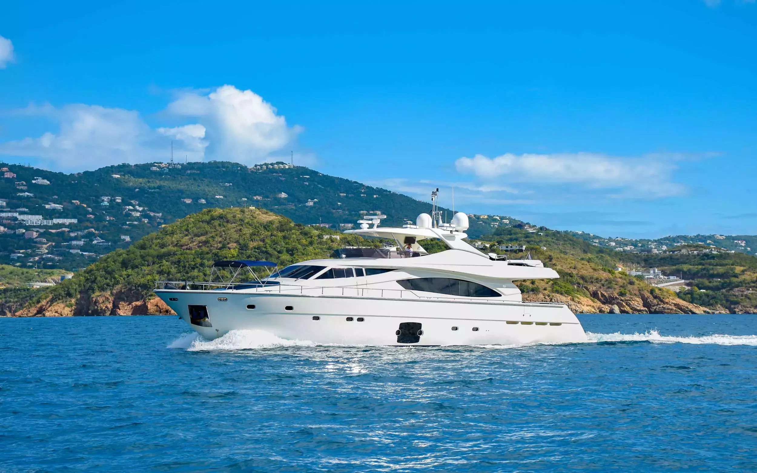 Indulge by Ferretti - Special Offer for a private Motor Yacht Charter in Gustavia with a crew