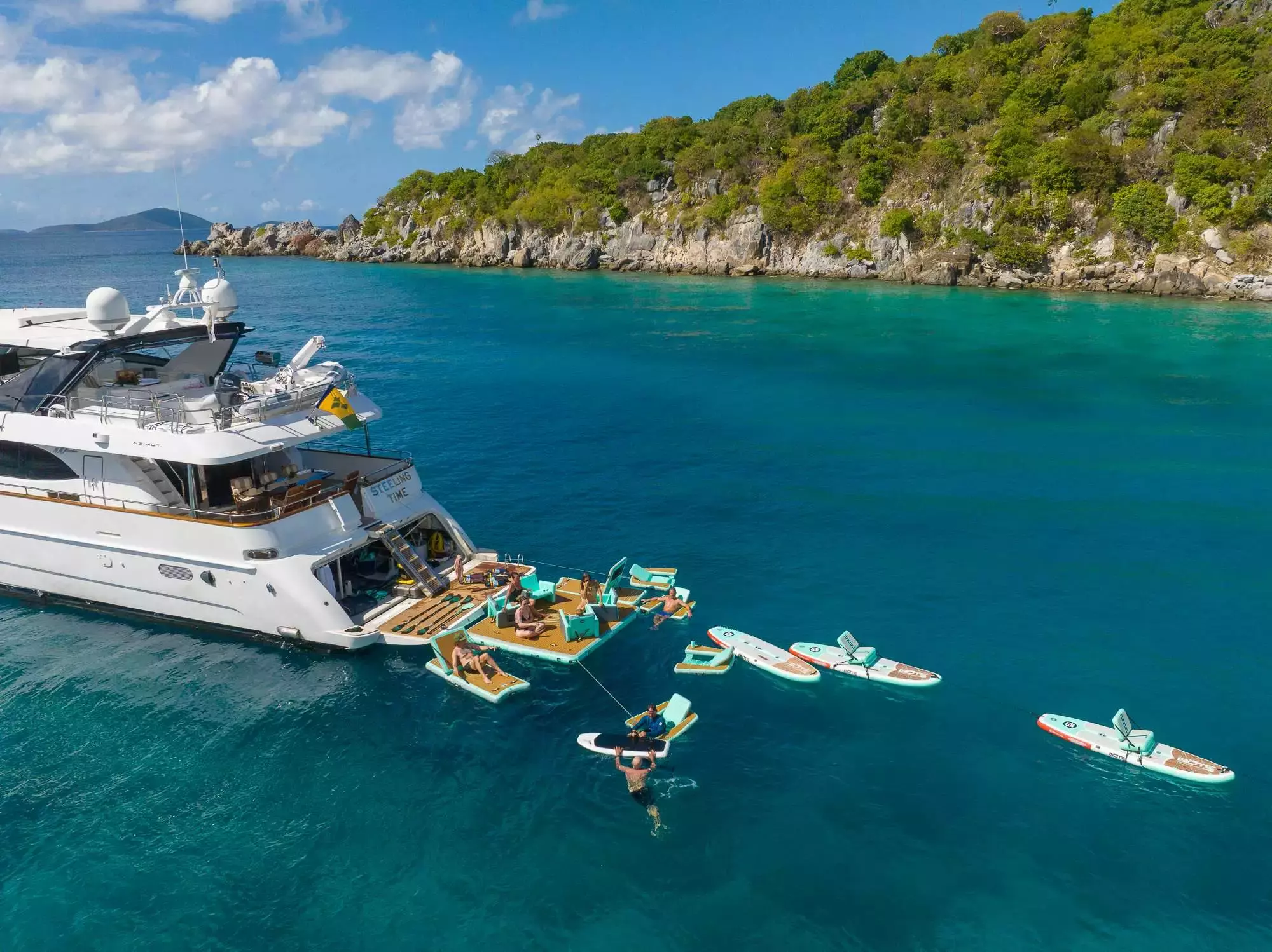 Steeling Time by Azimut - Top rates for a Charter of a private Motor Yacht in St Martin