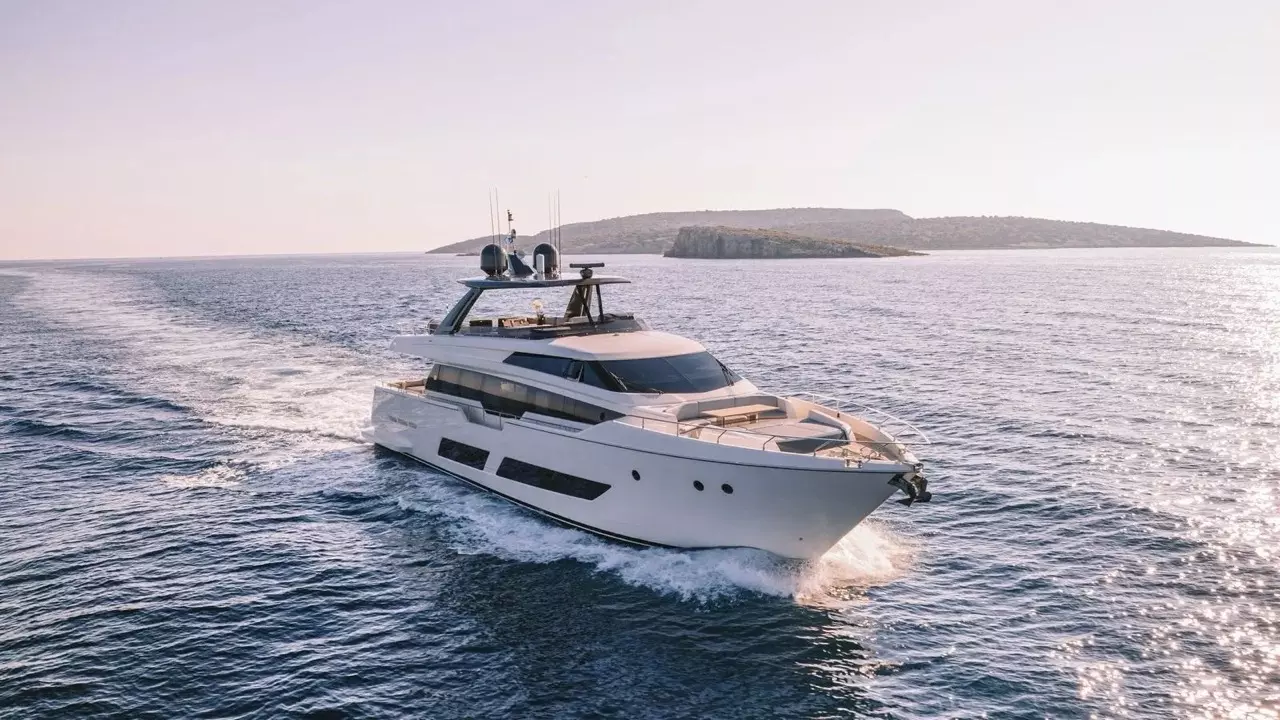 Anassa by Ferretti – Private Motor Yacht Charter in Lefkada – Special Offer at Boatcrowd