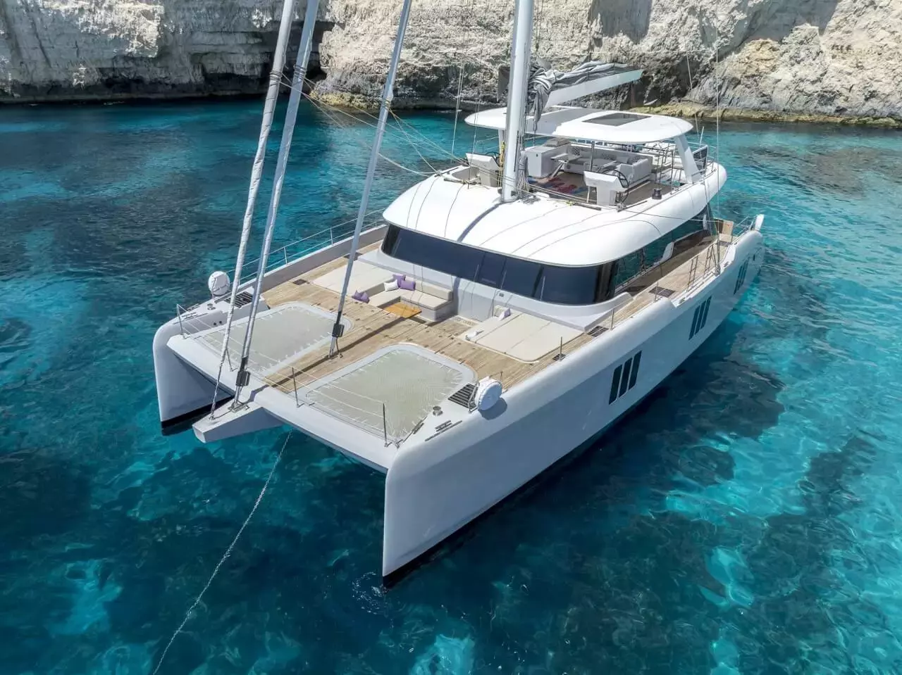 Sea Bliss by Sunreef Yachts – Private Luxury Catamaran Charter in Sardinia – Special Offer at Boatcrowd