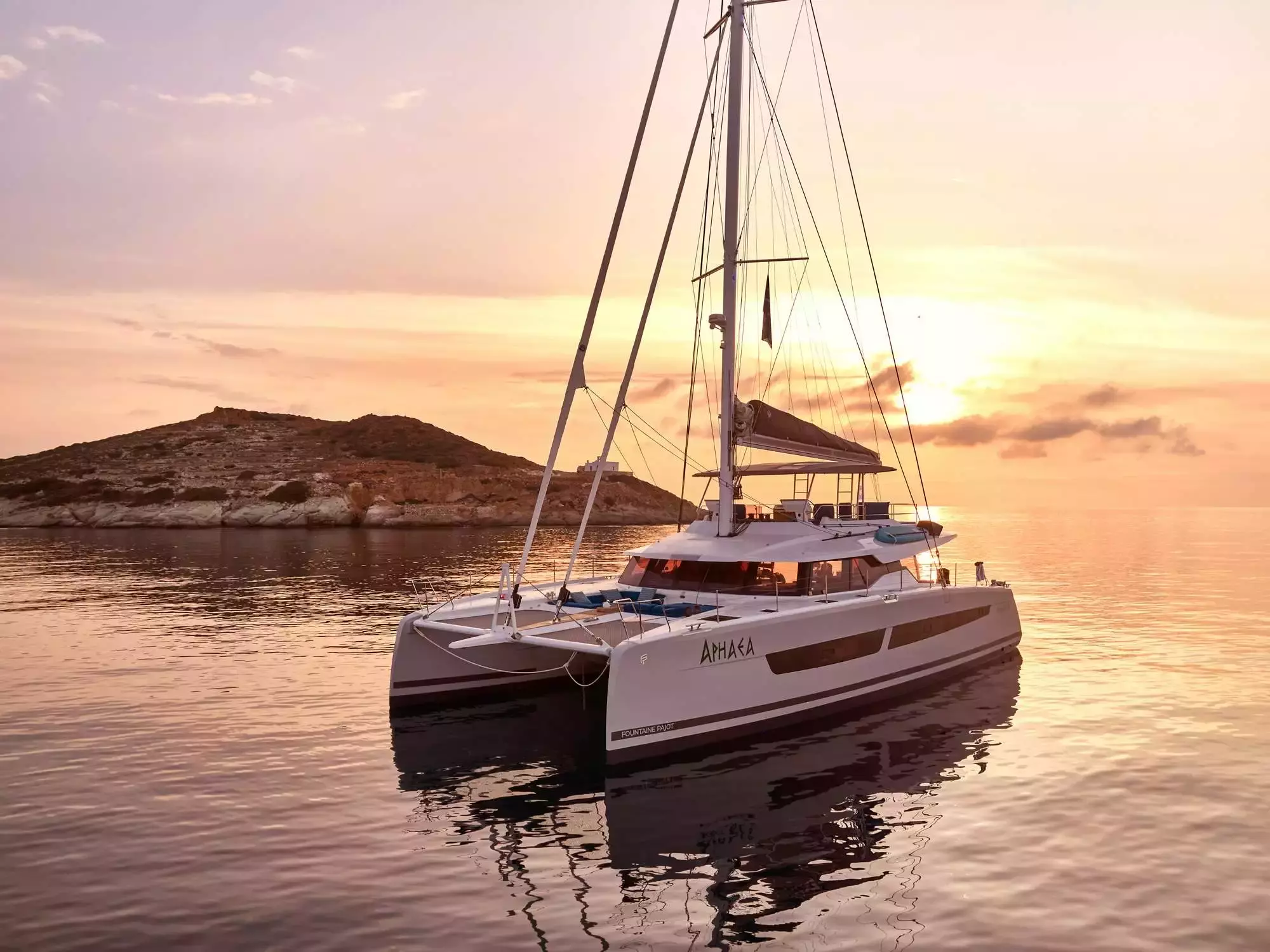 Aphaea by Fountaine Pajot – Private Sailing Catamaran Charter in Mykonos – Special Offer at Boatcrowd